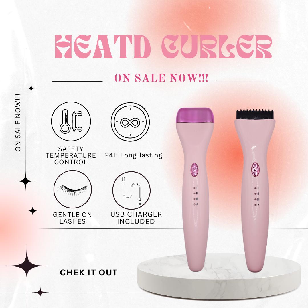 Electric Eyelash Curler, Cordless Eyelash Curler, Quick Curling Long-lasting Eyelash Curler, Perfect Partner for Eye Mascara, No More Raccoon Eyes