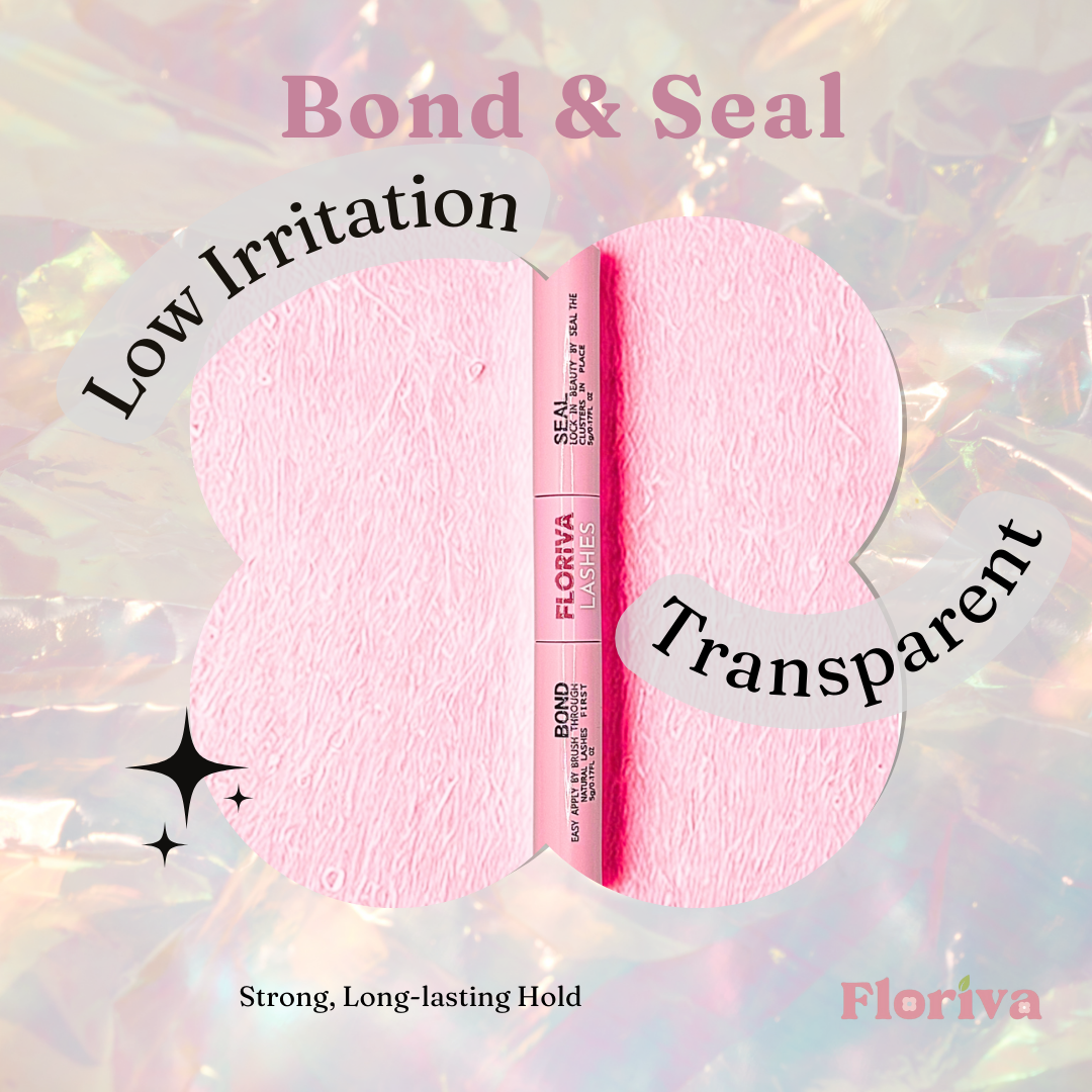 Long Last Bundle, Buy 1 FREE 1 Bond Seal Glue, Luxury Pre-glued Individual Cluster Lashes by Floriva . Soft & fluffy. Self adhesive. Eyelash Extension Daily Gentle Makeup, Underlash Style Cosmetic, Lashes Kit Set