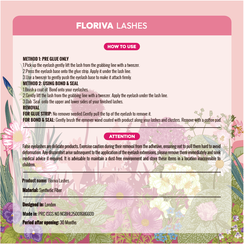 Pre-glued Lashes - Dalia - Eyelash Extension Daily Gentle Makeup, Underlash Style Cosmetic