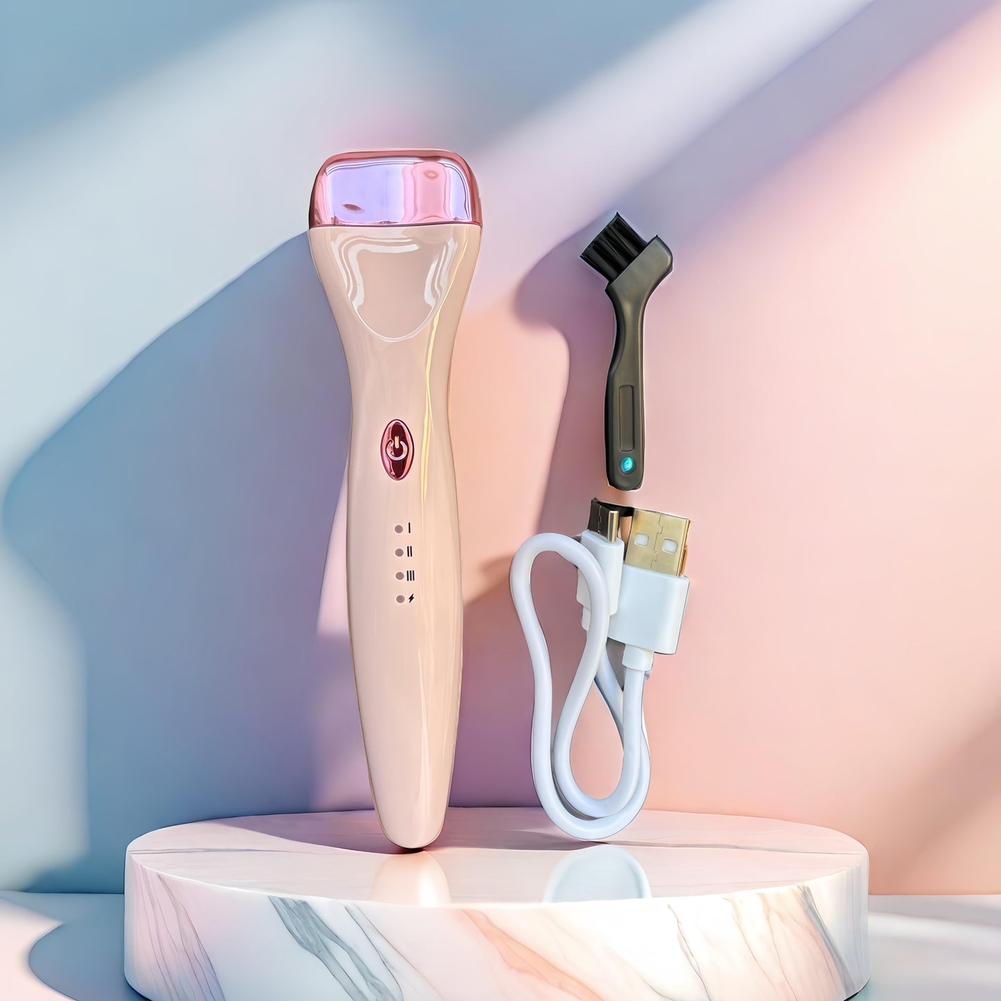 Electric Eyelash Curler, Cordless Eyelash Curler, Quick Curling Long-lasting Eyelash Curler, Perfect Partner for Eye Mascara, No More Raccoon Eyes