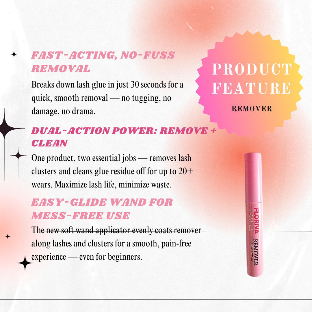 Invisi-Lash Remover, Lashes Remover Brush Makeup Pad Wipe Cleansing Cosmetic